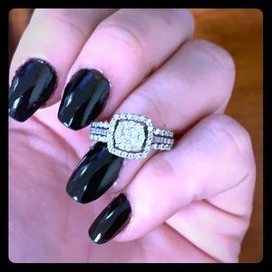 3 band ring for Engagement, Wedding, Anniversary